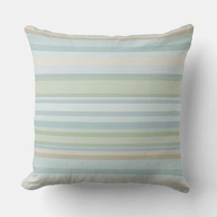 blue and green stripes cushion