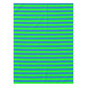 Blue and Green Stripes Design Tablecloth