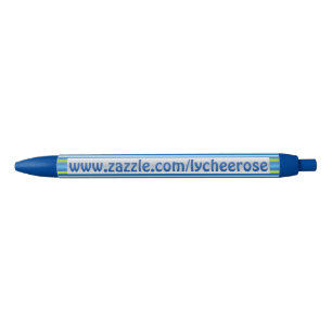 Blue and Green Stripes lycheerose pen