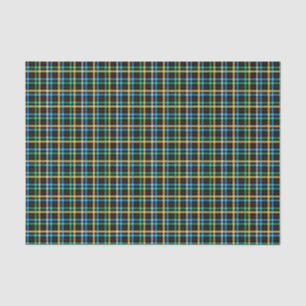 Blue and Green Tartan Pattern Tissue Paper