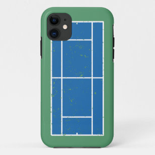 Blue and Green Tennis Court Distressed Style Case-Mate iPhone Case