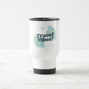Blue and Green Travel Vibes Travel/Commuter Mug