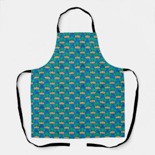 Blue and Green Tribal Green Sea Turtles Apron