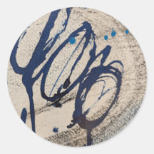 Blue and Grey Abstract