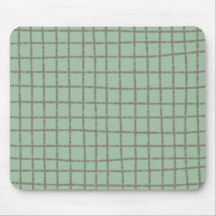 Blue and Grey Check Pattern Modern and Stylish Mouse Mat