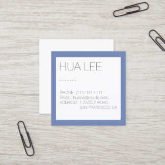 Blue and Grey Chic Business Card