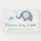 Blue and Grey Elephant Baby Shower Banner Poster