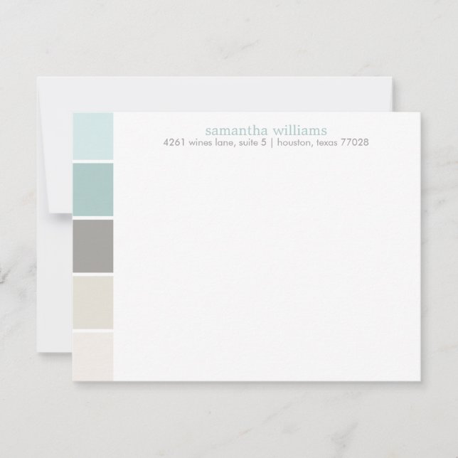 Blue and Grey Modern Decorative Colour Blocks (Front)