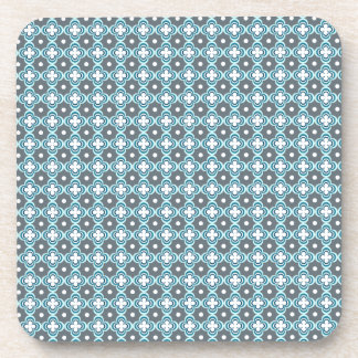 Blue and Grey Pattern Coaster
