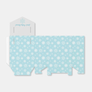 Blue and Grey Snowflake Favour Box