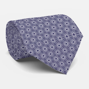 Blue  and Grey Unique Stylish Pattern Tie