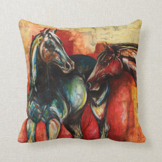 "Blue and Gus" Art Throw Pillow