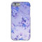 Blue and Lavender Floral Textured Pattern.