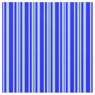 Blue and Light Blue Lined/Striped Pattern Fabric