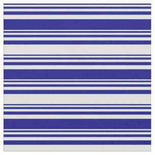 Blue and Light Cyan Coloured Striped Pattern Fabric