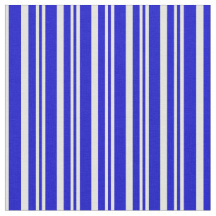 Blue and Light Yellow Coloured Pattern of Stripes Fabric