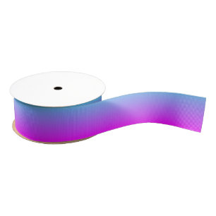 Blue and Magenta Ombre Grosgrain Ribbon