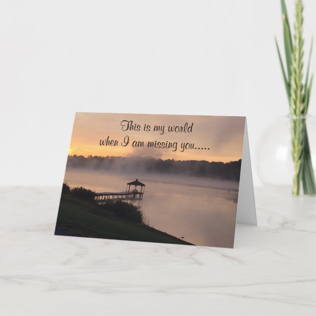 BLUE AND **MISSING YOU** ON **YOUR BIRTHDAY** CARD (Front)