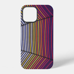 Blue and multicolored umbrella iPhone 12 case