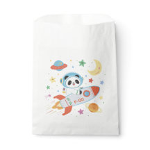 blue-and-orange Astronaut Panda