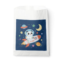 blue-and-orange Astronaut Panda