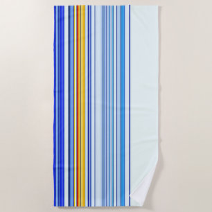 Blue and Orange Beach Towel