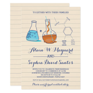 Chemistry Wedding Invitations 2