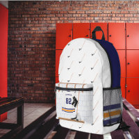 Blue and Orange Ice Hockey | Monogram