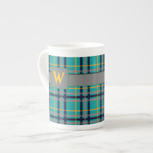 Blue and Orange Plaid Speciality Mug