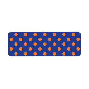 Blue and Orange Polka Dots