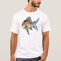 Blue and Orange Shubunkin Goldfish