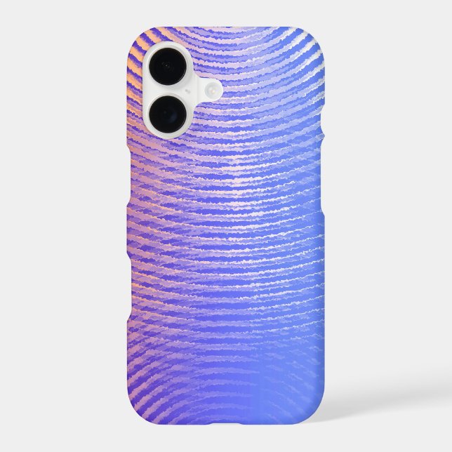 Blue and orange sound waves pattern (Back)