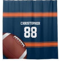Blue and Orange Stripes Jersey Grid Iron Football