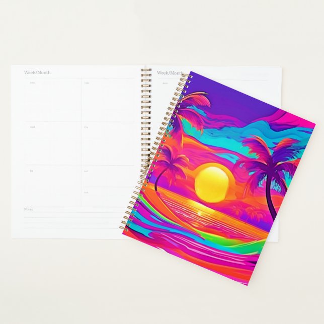 Blue and Orange Sunset Planner (Display)