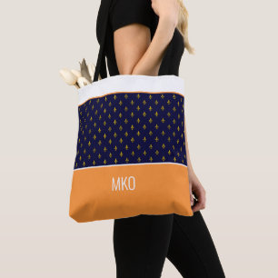 Blue and Orange Tote Bag