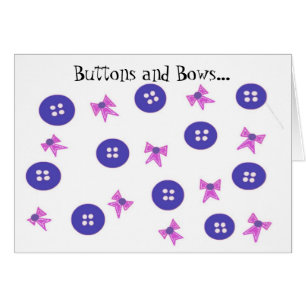 Blue and Pink Buttons and Bows