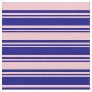 Blue and Pink Coloured Lines Pattern Fabric