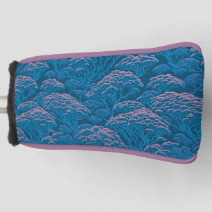Blue And Pink Coral Reef Pattern Golf Head Cover
