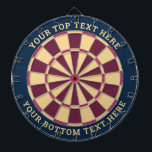 Blue and Pink Dartboard with Custom Text<br><div class="desc">Blue,  dark pink and beige dart board with two custom text areas. You can easily change every color clicking on customize button.</div>