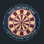 Blue and Pink Dartboard with Custom Text<br><div class="desc">Blue,  dark pink and beige dart board with two custom text areas. You can easily change every colour clicking on customise button.</div>