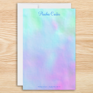 Blue and Pink Digital Design Stationery