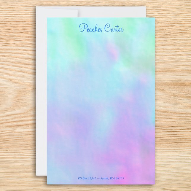 Blue and Pink Digital Design Stationery (Blue and Pink Digital Design Stationery)