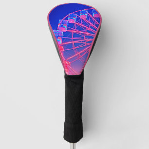 Blue and pink Ferris wheel Golf Head Cover