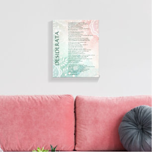 Blue and Pink Floral and Lace Canvas Print