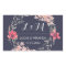 Blue and Pink Floral Wreath Wedding Favour Sticker