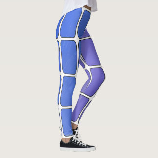 Blue and Pink Glass Bars Leggings