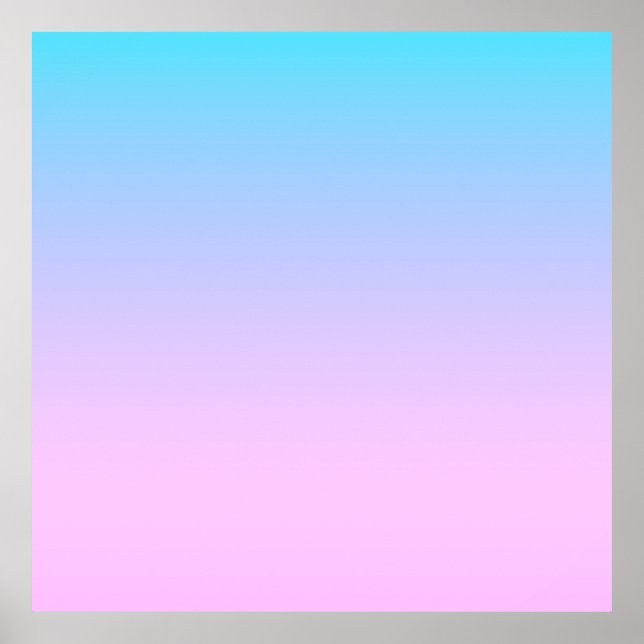 Blue and pink gradient background poster (Front)