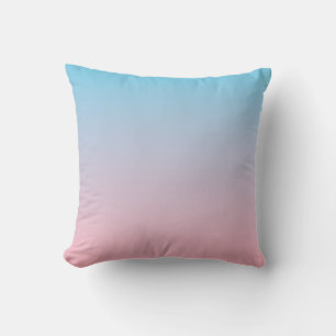 Blue and pink gradient cushion
