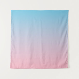 Blue and pink gradient tapestry
