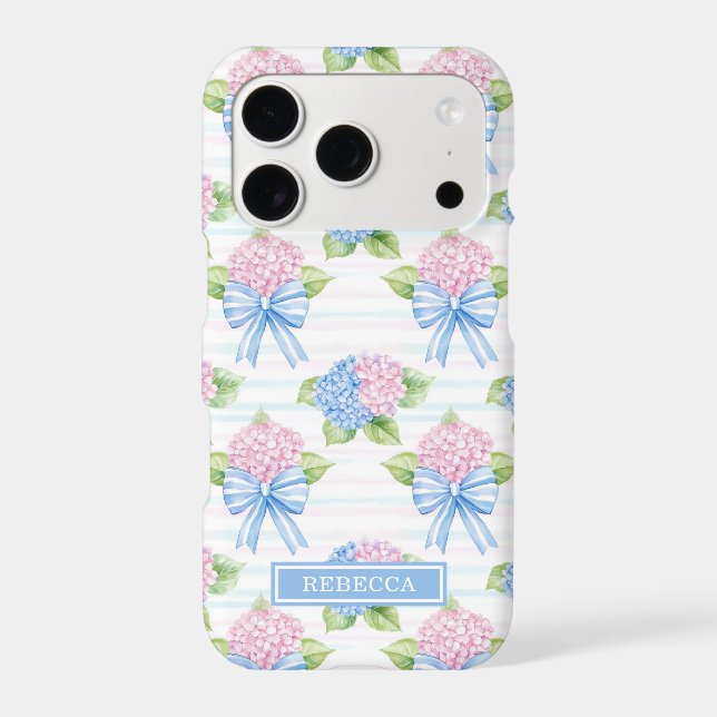Blue and Pink Hydrangeas  (Back)
